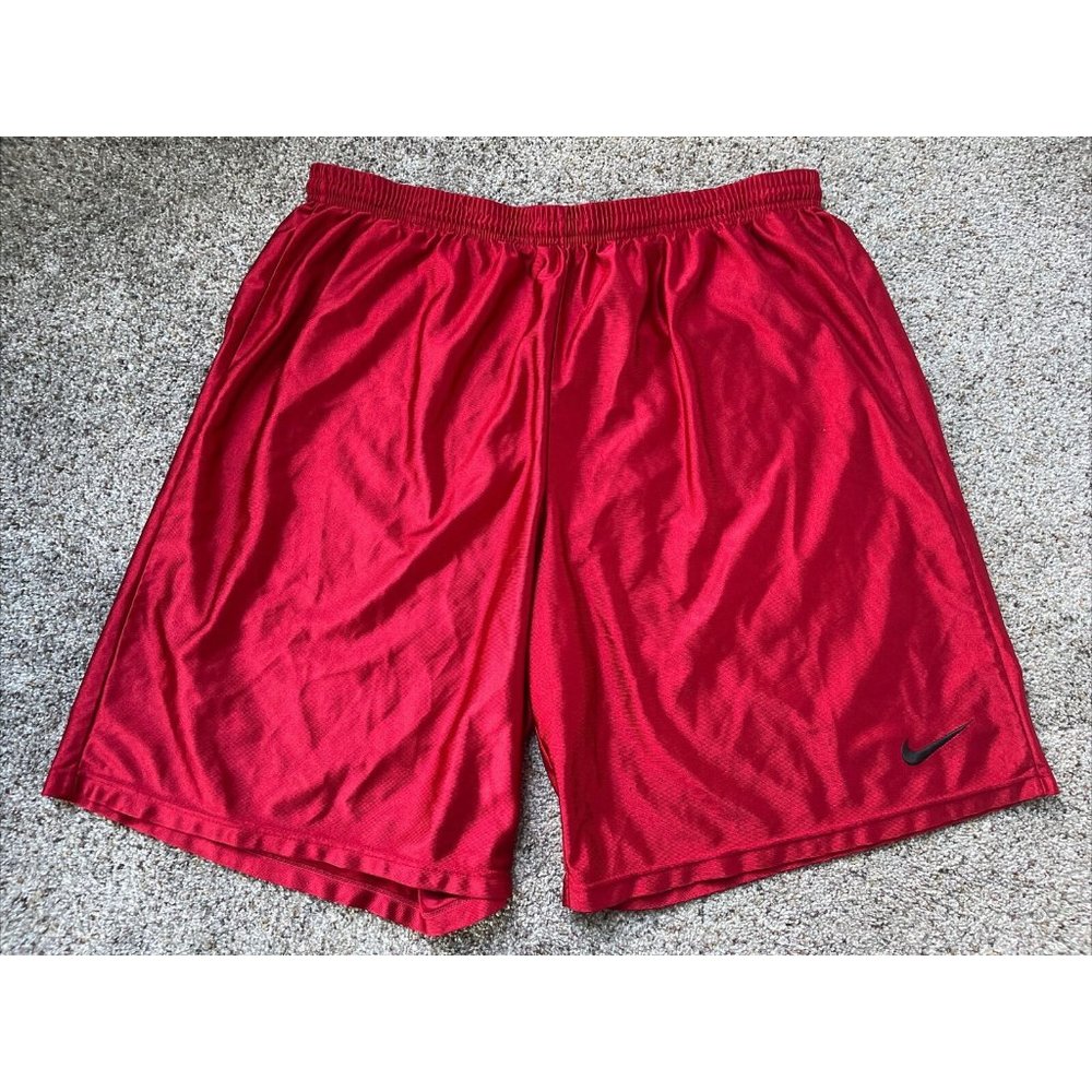 Vintage 90’s Men’s XXL 2XL Nike Team Swoosh Gym Drawstring Athletic Shorts USA